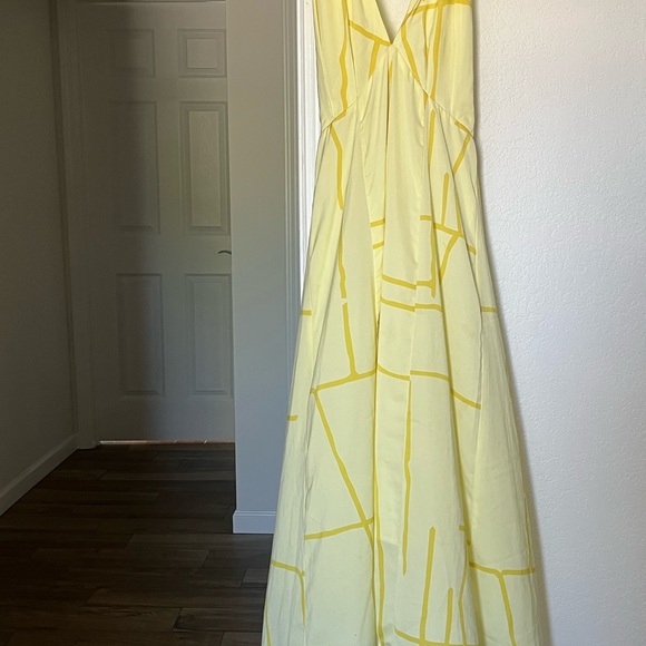 Banana Republic 50’sInspired Yellow Geometric Pattern Dress - Picture 3 of 3
